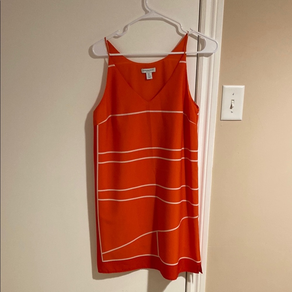 Orange Sleeveless summer dress